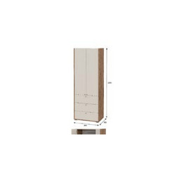 Шкаф 2-х створчатый c ящиками МС ОРМА 800х2200х500 Тащи в дом