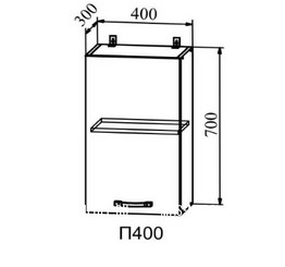 Альберо П 400 шкаф Американский Шоколад