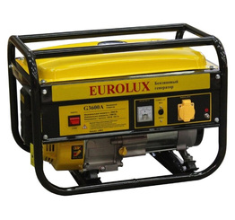 Бензиновый генератор Eurolux G3600A, 2,5 кВт