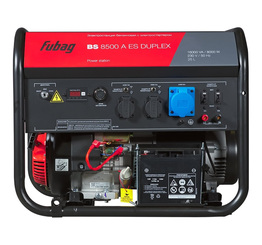 Бензиновый генератор Fubag BS 8500 A ES Duplex, 8 кВт
