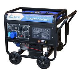Сварочный бензиновый генератор ТСС GGW 5.0/200ED-R, 5 кВт